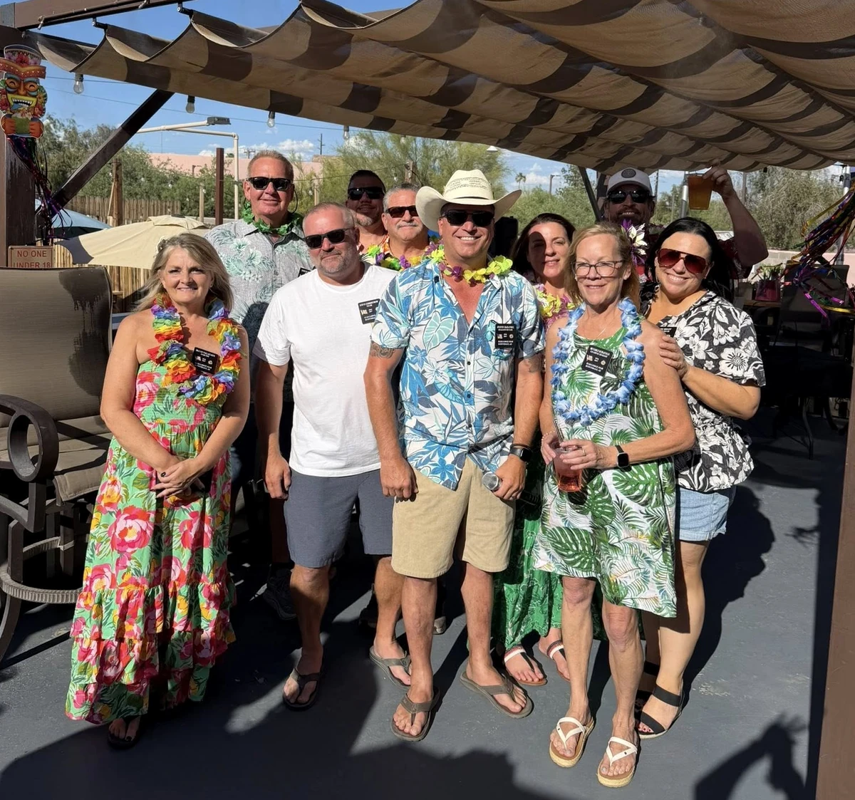 Scottsdale Elks Lodge #2148 members together at the 2026 Luau
