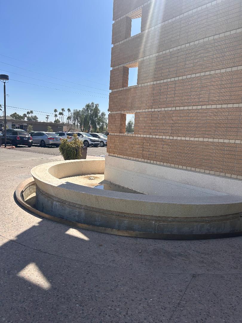 Granite Reef Senior Center fountain before renovation
